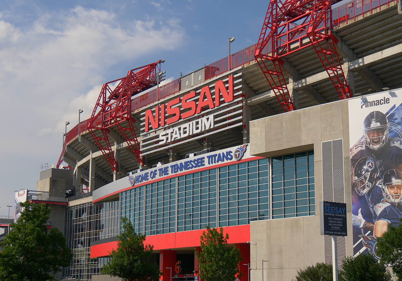 Famous landmark in Nashville - the Nissan Stadium - NASHVILLE, USA - JUNE 17, 2019